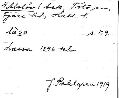 Bild på arkivkortet för arkivposten Alslöv