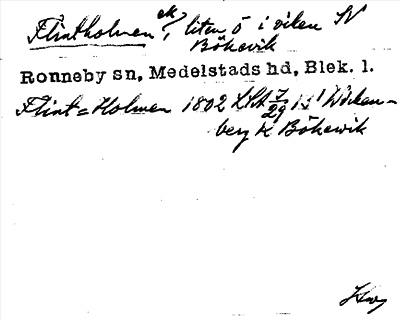 Bild på arkivkortet för arkivposten Flintholmen