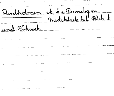 Bild på arkivkortet för arkivposten Flintholmen