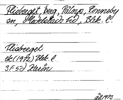 Bild på arkivkortet för arkivposten Flisberget