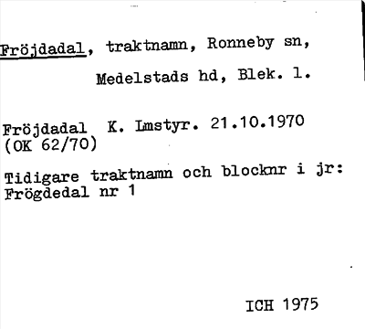 Bild på arkivkortet för arkivposten Fröjdadal