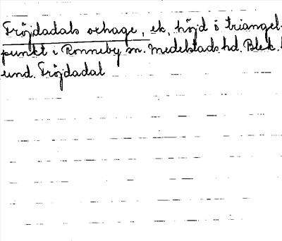 Bild på arkivkortet för arkivposten Fröjdadals oxhage