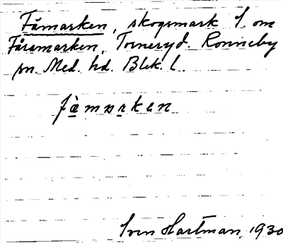 Bild på arkivkortet för arkivposten Fämarken