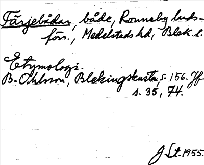 Bild på arkivkortet för arkivposten Färjebådar