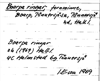 Bild på arkivkortet för arkivposten Boarpa ringar