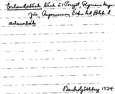 Bild på arkivkortet för arkivposten Erlandsbäck