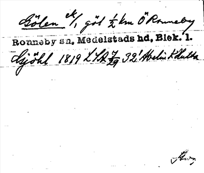 Bild på arkivkortet för arkivposten Gölen