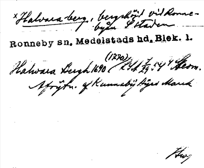 Bild på arkivkortet för arkivposten *Halvara berg