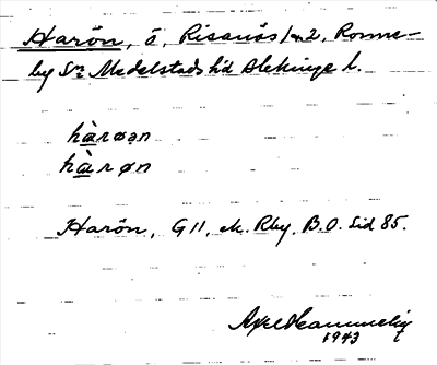 Bild på arkivkortet för arkivposten Harön