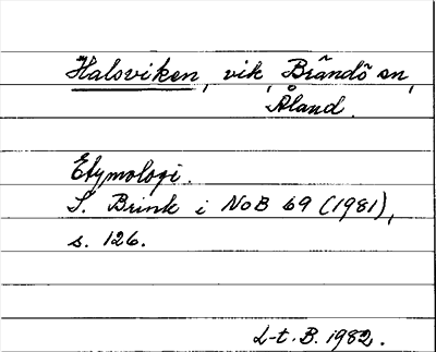Bild på arkivkortet för arkivposten Halsviken