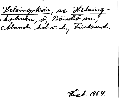 Bild på arkivkortet för arkivposten Helsingskär, se Helsingholmen