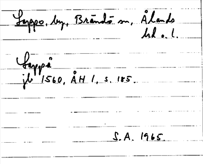 Bild på arkivkortet för arkivposten Lappo