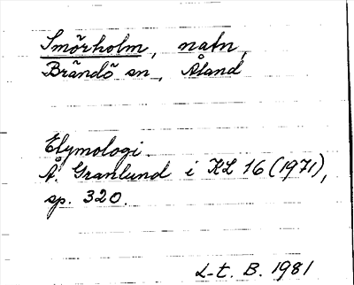 Bild på arkivkortet för arkivposten Smörholm
