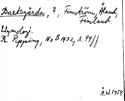 Bild på arkivkortet för arkivposten Bartsgårda