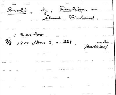 Bild på arkivkortet för arkivposten Bastö