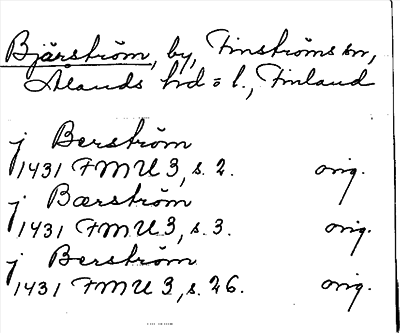 Bild på arkivkortet för arkivposten Bjärström