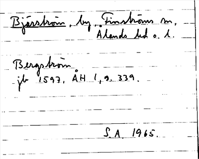 Bild på arkivkortet för arkivposten Bjärström