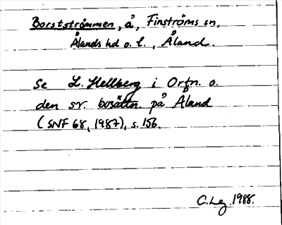Bild på arkivkortet för arkivposten Borstströmmen