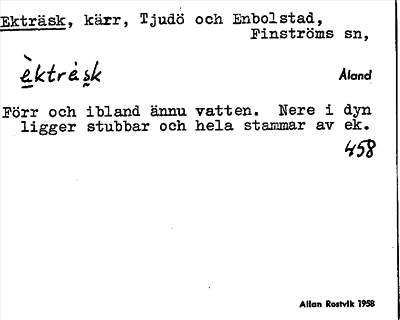 Bild på arkivkortet för arkivposten Ekträsk