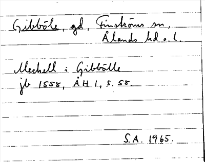 Bild på arkivkortet för arkivposten Gibböle