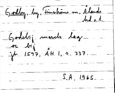 Bild på arkivkortet för arkivposten Godby