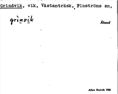 Bild på arkivkortet för arkivposten Grindvik