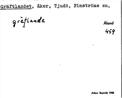 Bild på arkivkortet för arkivposten Gräftlandet