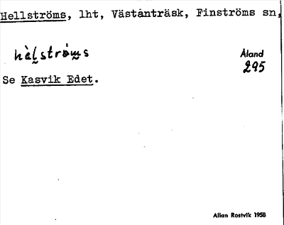 Bild på arkivkortet för arkivposten Hellströms