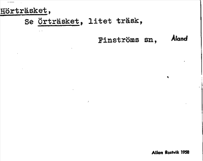 Bild på arkivkortet för arkivposten Hörträsket, se Örträsket