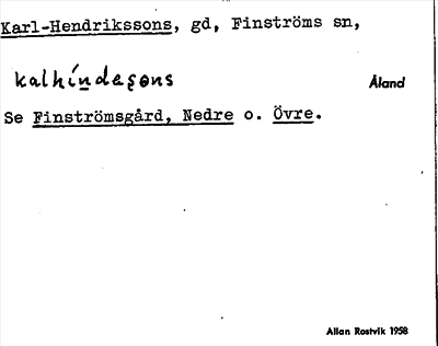 Bild på arkivkortet för arkivposten Karl Hendrikssons