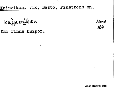 Bild på arkivkortet för arkivposten Knipviken