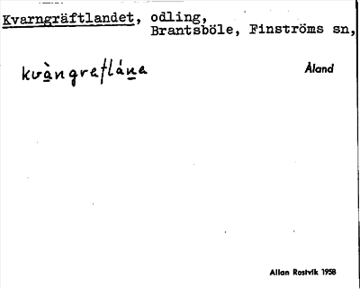 Bild på arkivkortet för arkivposten Kvarngräftlandet