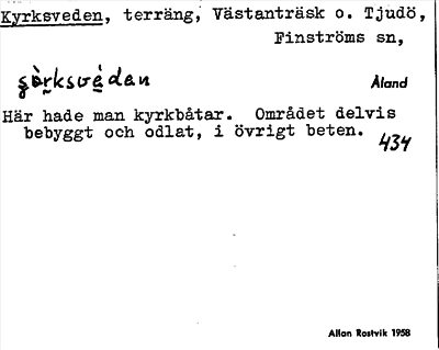 Bild på arkivkortet för arkivposten Kyrksveden