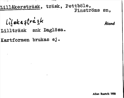 Bild på arkivkortet för arkivposten Lillåkersträsk