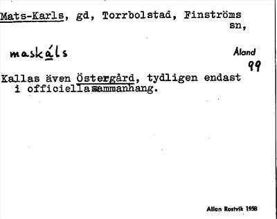 Bild på arkivkortet för arkivposten Mats-Karls