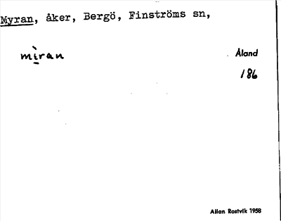 Bild på arkivkortet för arkivposten Myran