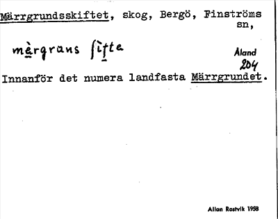 Bild på arkivkortet för arkivposten Märrgrundsskiftet