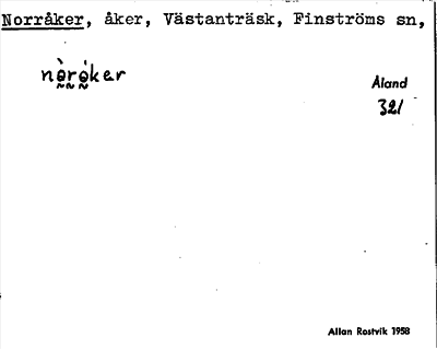Bild på arkivkortet för arkivposten Norråker