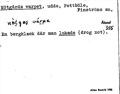 Bild på arkivkortet för arkivposten Nötgårds varpet