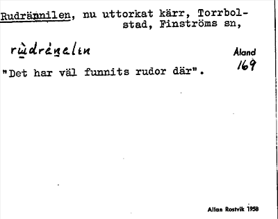 Bild på arkivkortet för arkivposten Rudrännilen