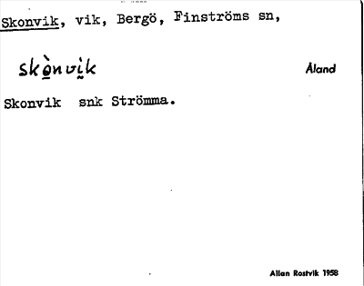 Bild på arkivkortet för arkivposten Skonvik