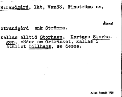 Bild på arkivkortet för arkivposten Strandgård