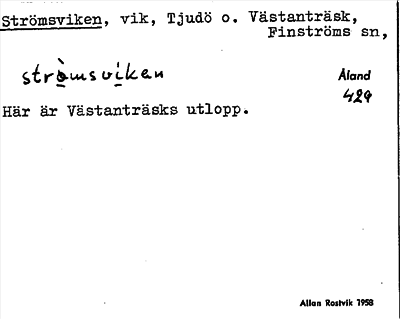Bild på arkivkortet för arkivposten Strömsviken