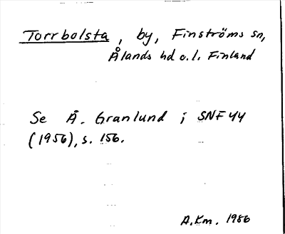 Bild på arkivkortet för arkivposten Torrbolsta
