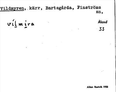 Bild på arkivkortet för arkivposten Vildmyren