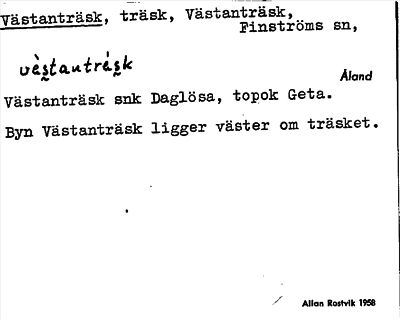 Bild på arkivkortet för arkivposten Västanträsk
