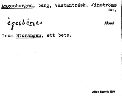 Bild på arkivkortet för arkivposten Ängesbergen