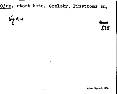 Bild på arkivkortet för arkivposten Öjen