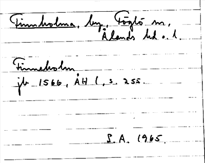 Bild på arkivkortet för arkivposten Finnholma