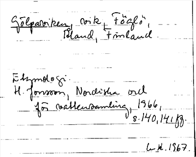 Bild på arkivkortet för arkivposten Gölpaviken